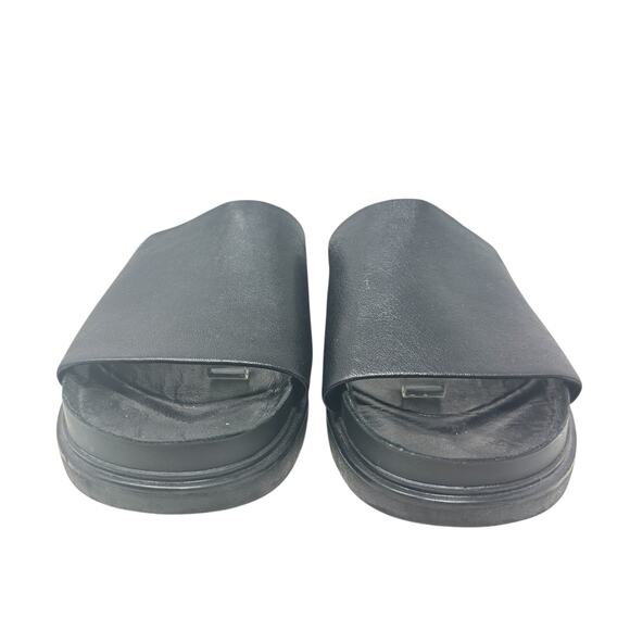 Vagabond Erin Leather Slide Sandals Chunky Platform Black Size 41 US 11 - Picture 3 of 13